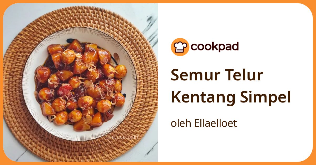 Semur Telur Kentang Simpel