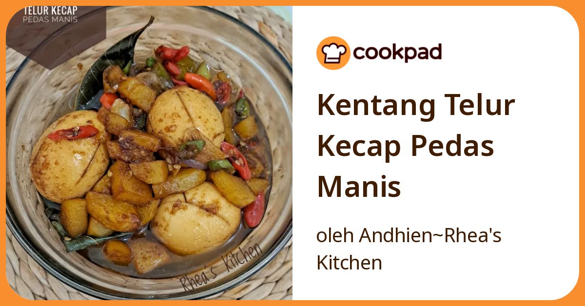 Kentang Telur Kecap Pedas Manis