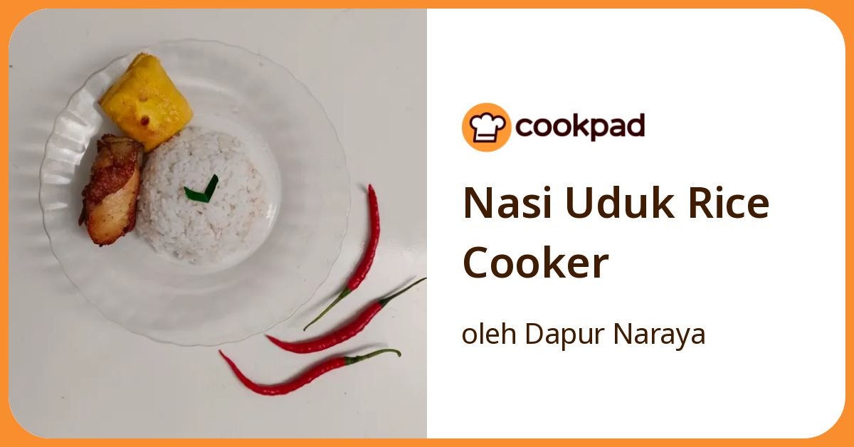 Nasi Uduk Rice Cooker
