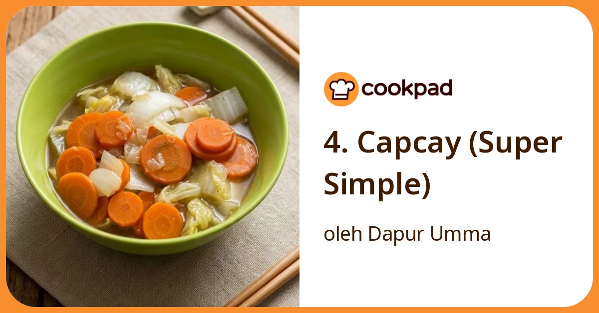 4. Capcay (Super Simple)