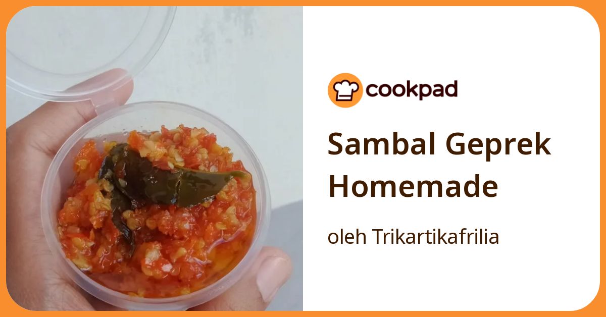Sambal Geprek Homemade