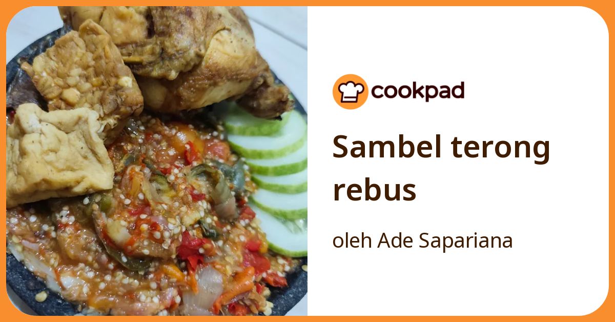 Sambel terong rebus