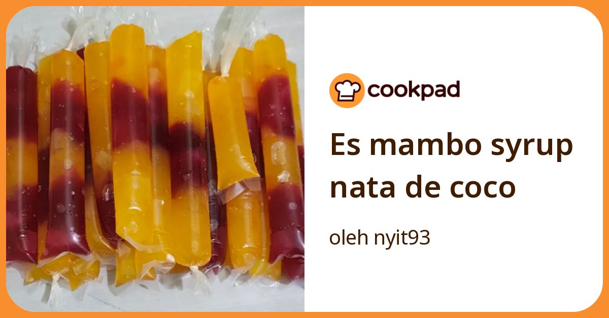 Es mambo syrup nata de coco