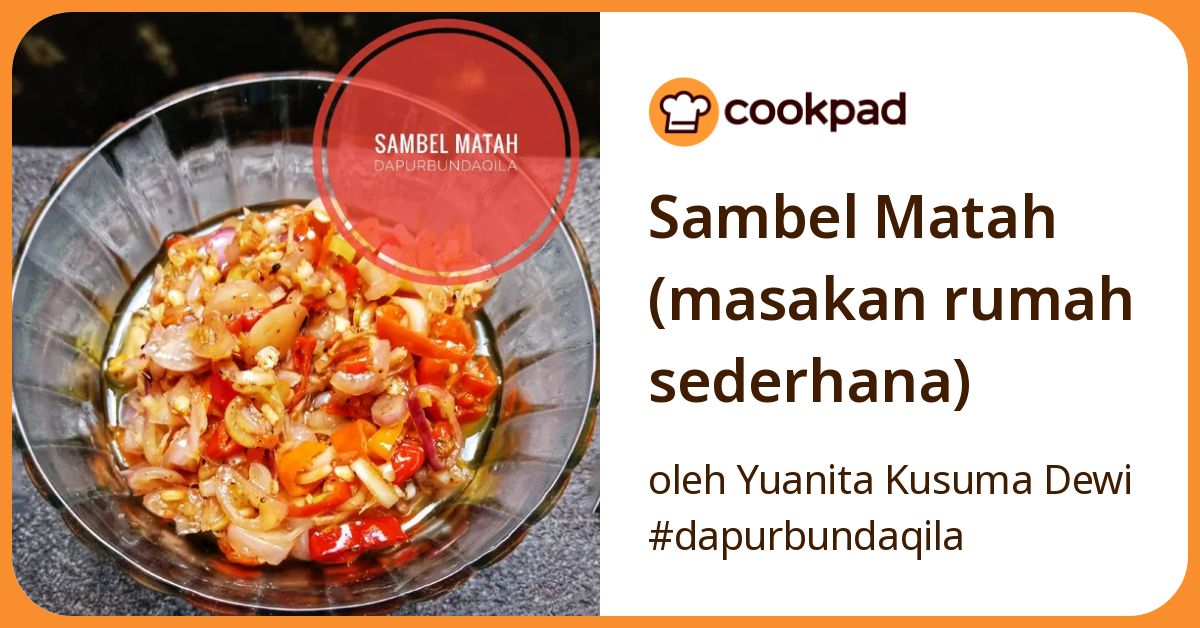Sambel Matah (masakan rumah sederhana)