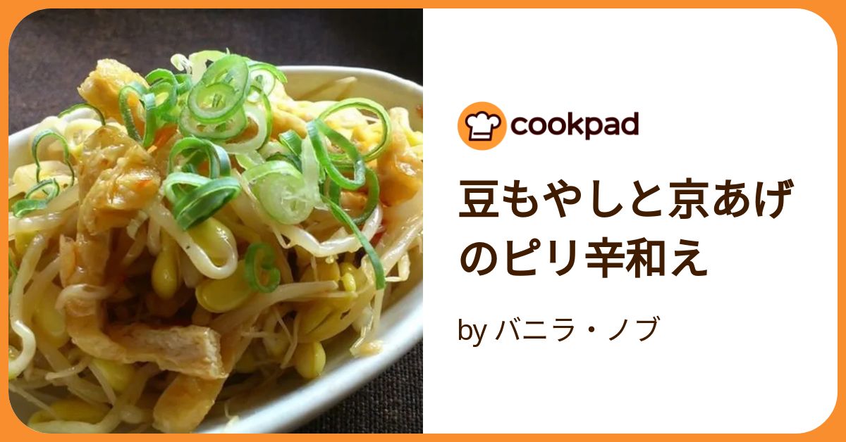豆もやし様 お揚げと豆もやしの中華風ピリ辛サラダ | 京とうふ藤野株式会社