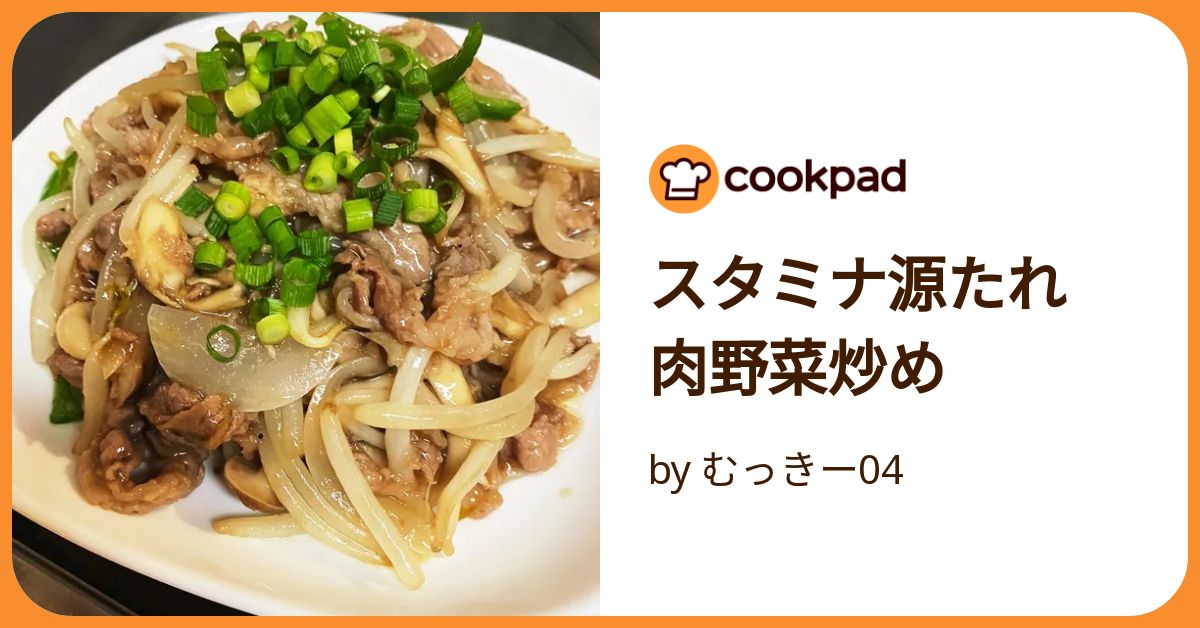 スタミナ源たれ　肉野菜炒め by むっきー04