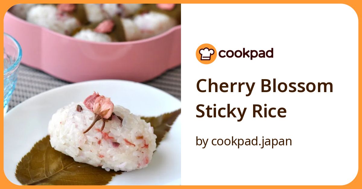 Cherry Blossom Sticky Rice Recipe By Cookpad.Japan
