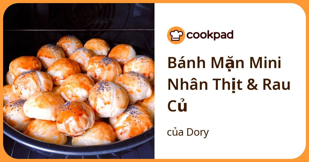 Bánh Mặn Mini Nhân Thịt & Rau Củ