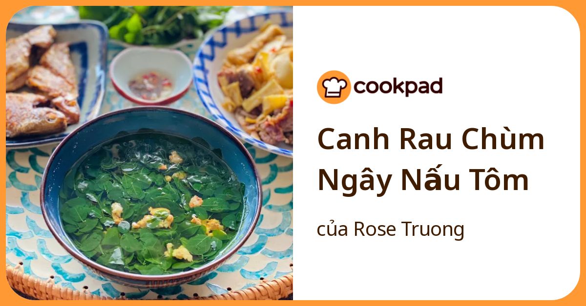 Canh Rau Chùm Ngây Nấu Tôm