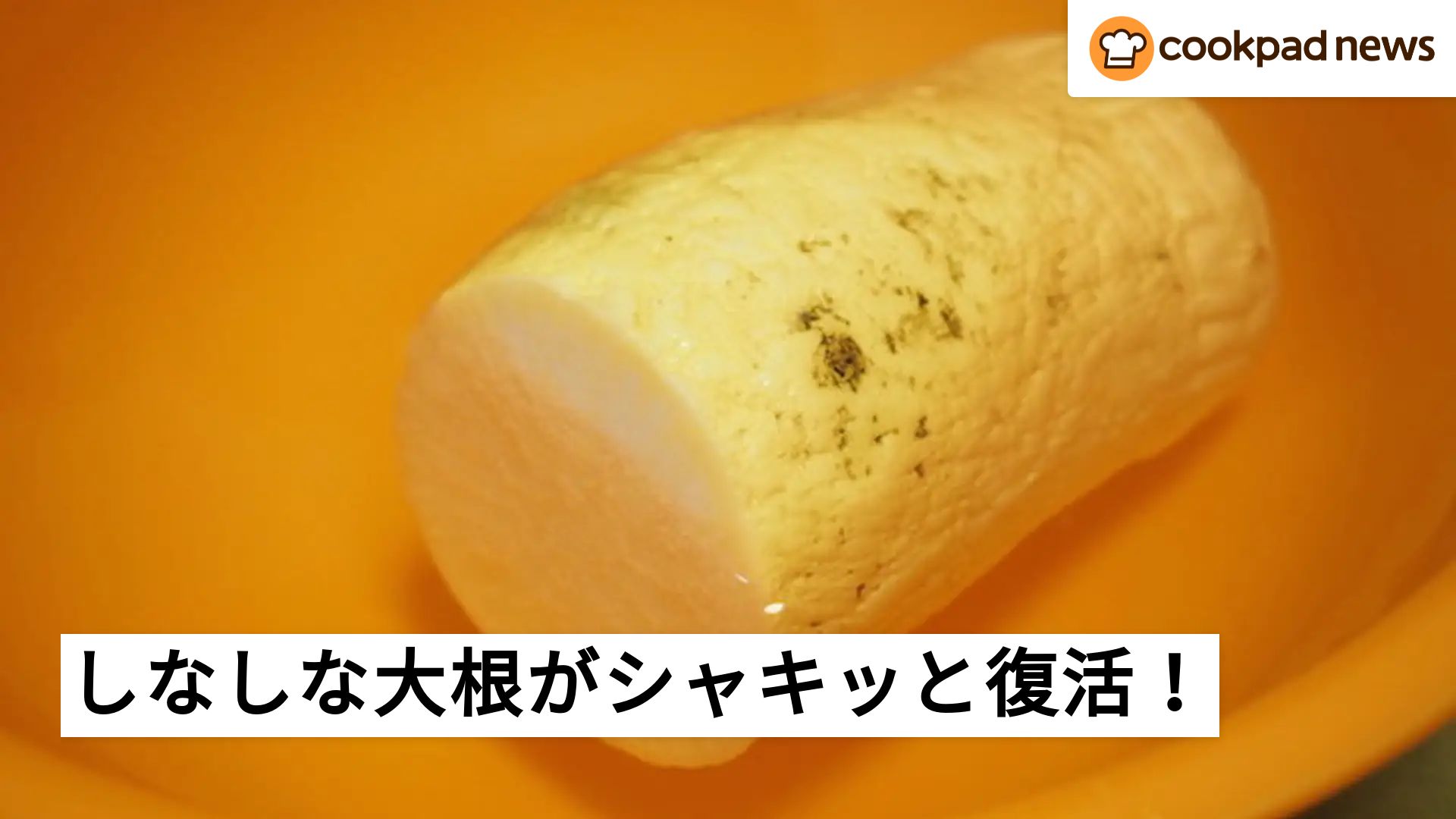 うっかりさん必見】放置しちゃった「しなしな大根」がシャキッと復活