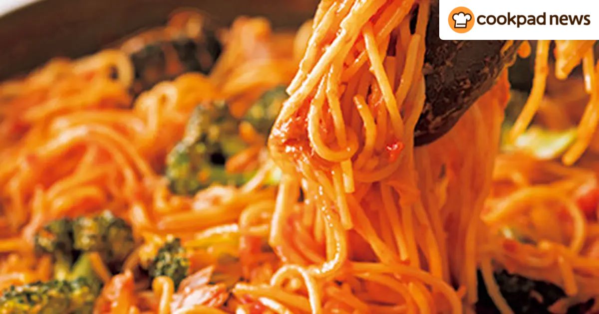 夏休みのランチにおすすめ！フライパンひとつで「お手軽カニ味パスタ