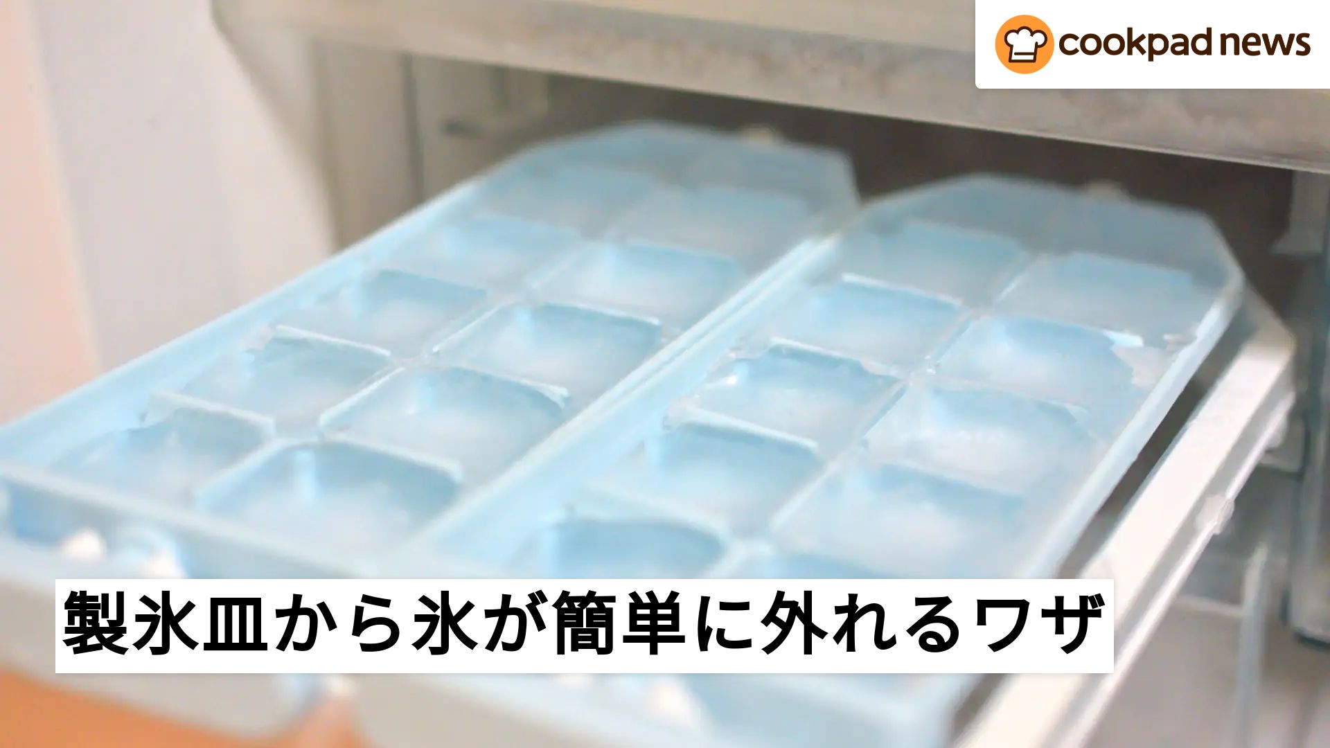 力いらずでスルッと！「製氷皿」から氷を外しやすくするワザ 