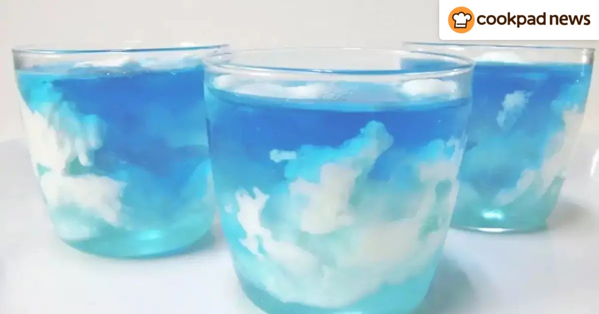 夏にピッタリ！爽やかキレイすぎる「青空ゼリー」 | クックパッドニュース