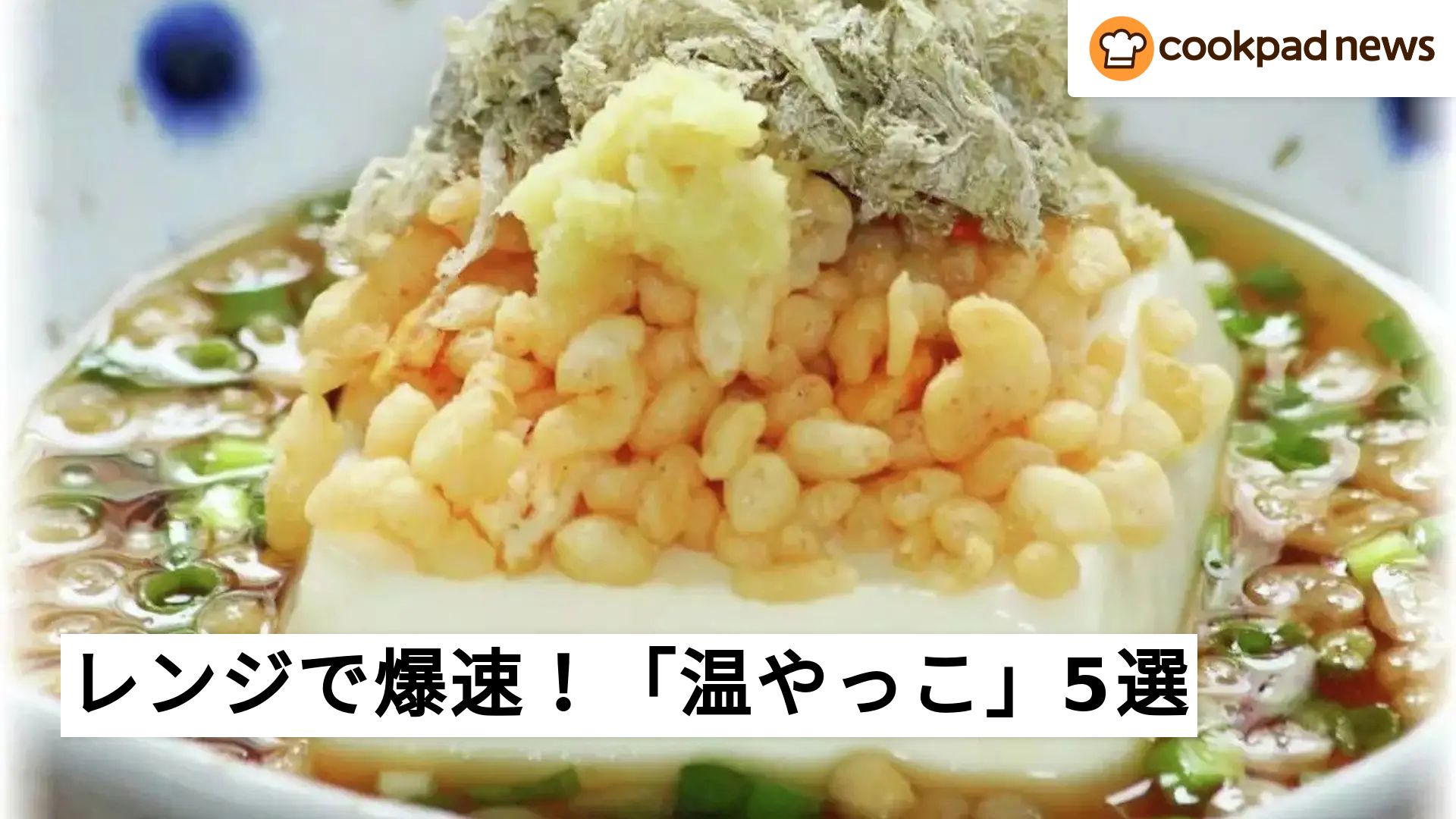 早うま！レンチンでお手軽な「温やっこ」の味バリエ | クックパッド
