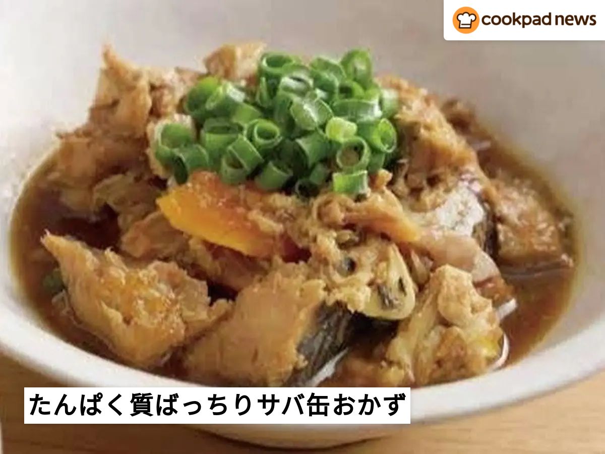 殿堂入り】たんぱく質が気軽にしっかり摂れる「サバ缶」おかず