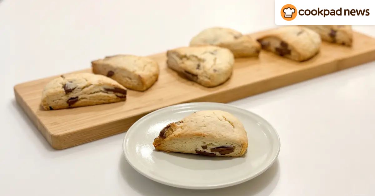 クックパッドさん専用 つくれぽ数1.4万件超】ホットケーキミックスで超簡単「チョコスコーン